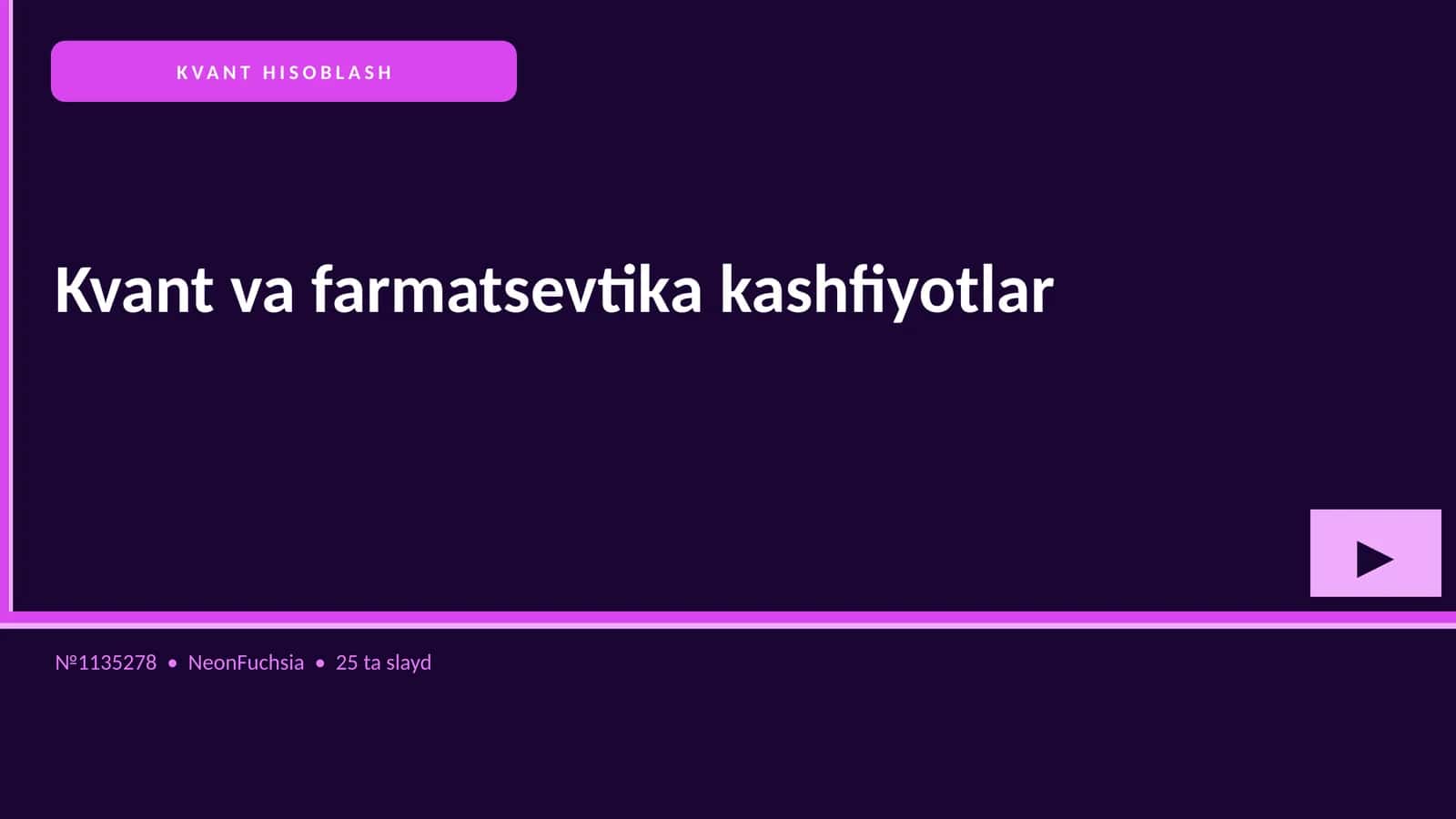 KVANT HISOBLASH 1