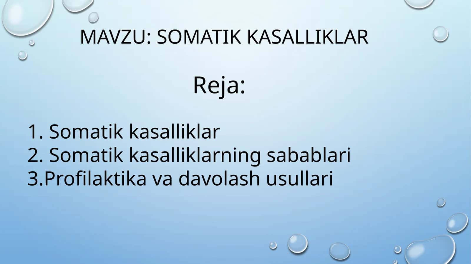 Somatik kasalliklar 1
