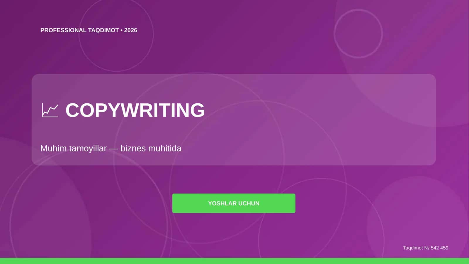 COPYWRITING Taqdimot • 2026 1