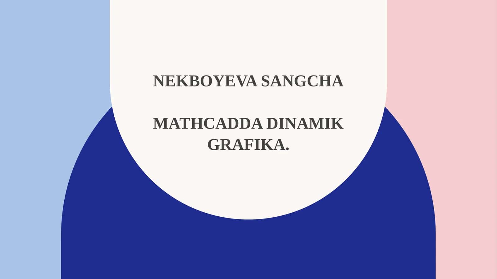 Dinamik grafika 1