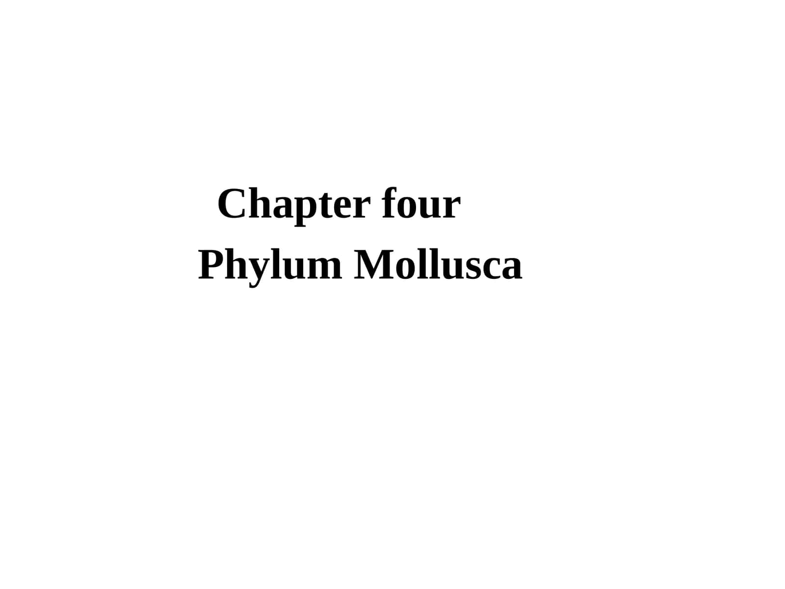 Phylum Mollusca 1