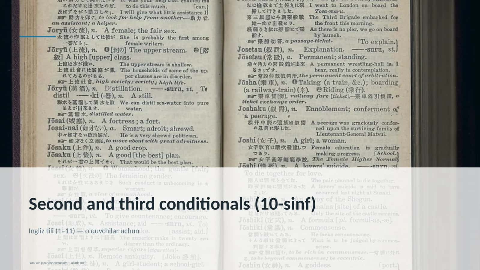 Second and third conditionals (10-sinf) 1