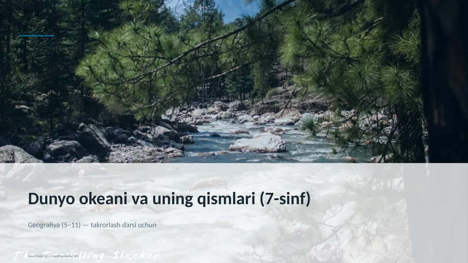 Dunyo okeani va uning qismlari (7-sinf) 1