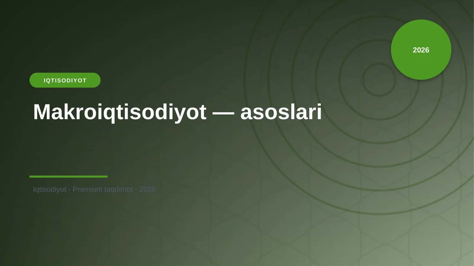Makroiqtisodiyot — asoslari 1