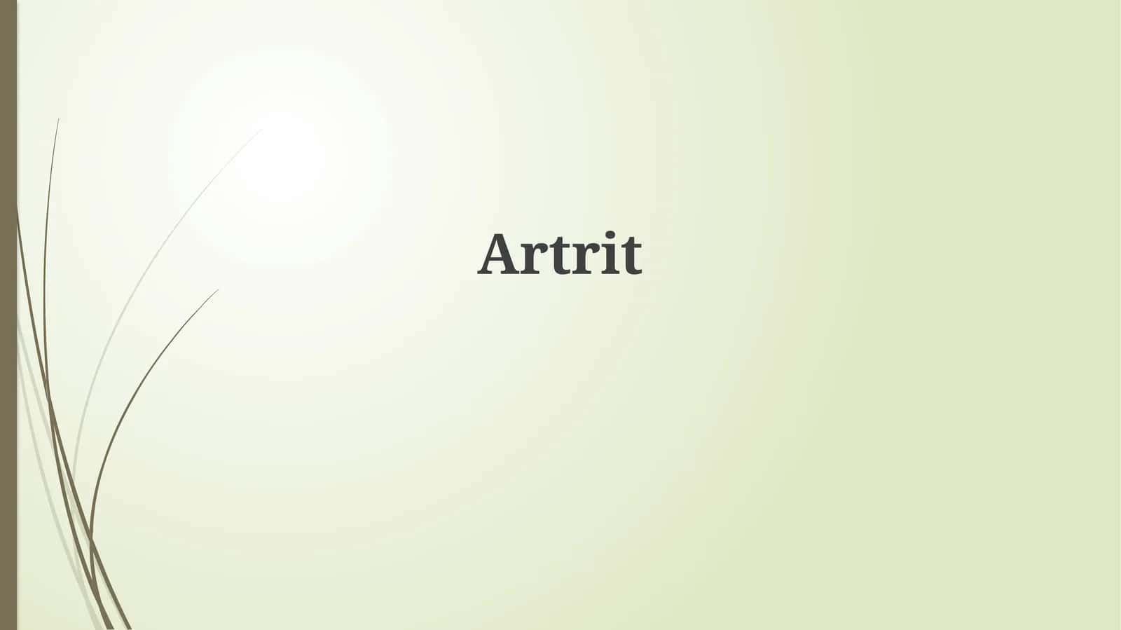 Artrit: Ta'rif va Turlari 1