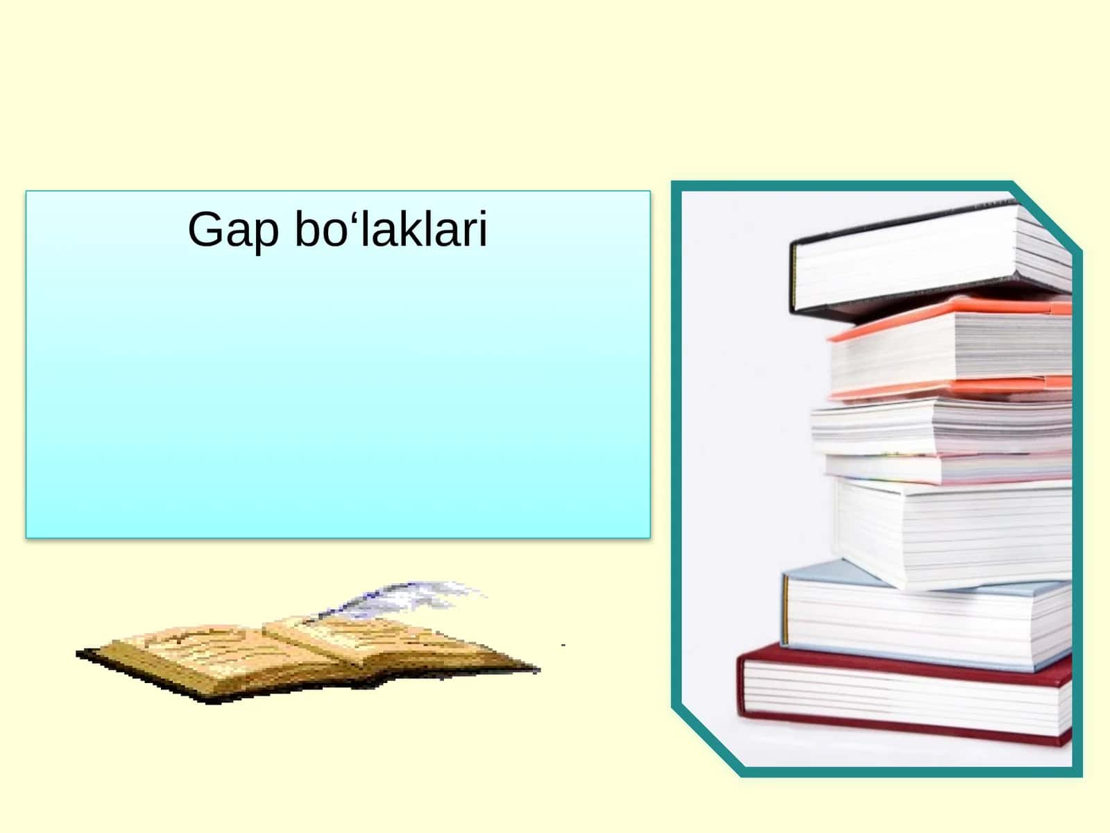 Gap bo‘laklari 1