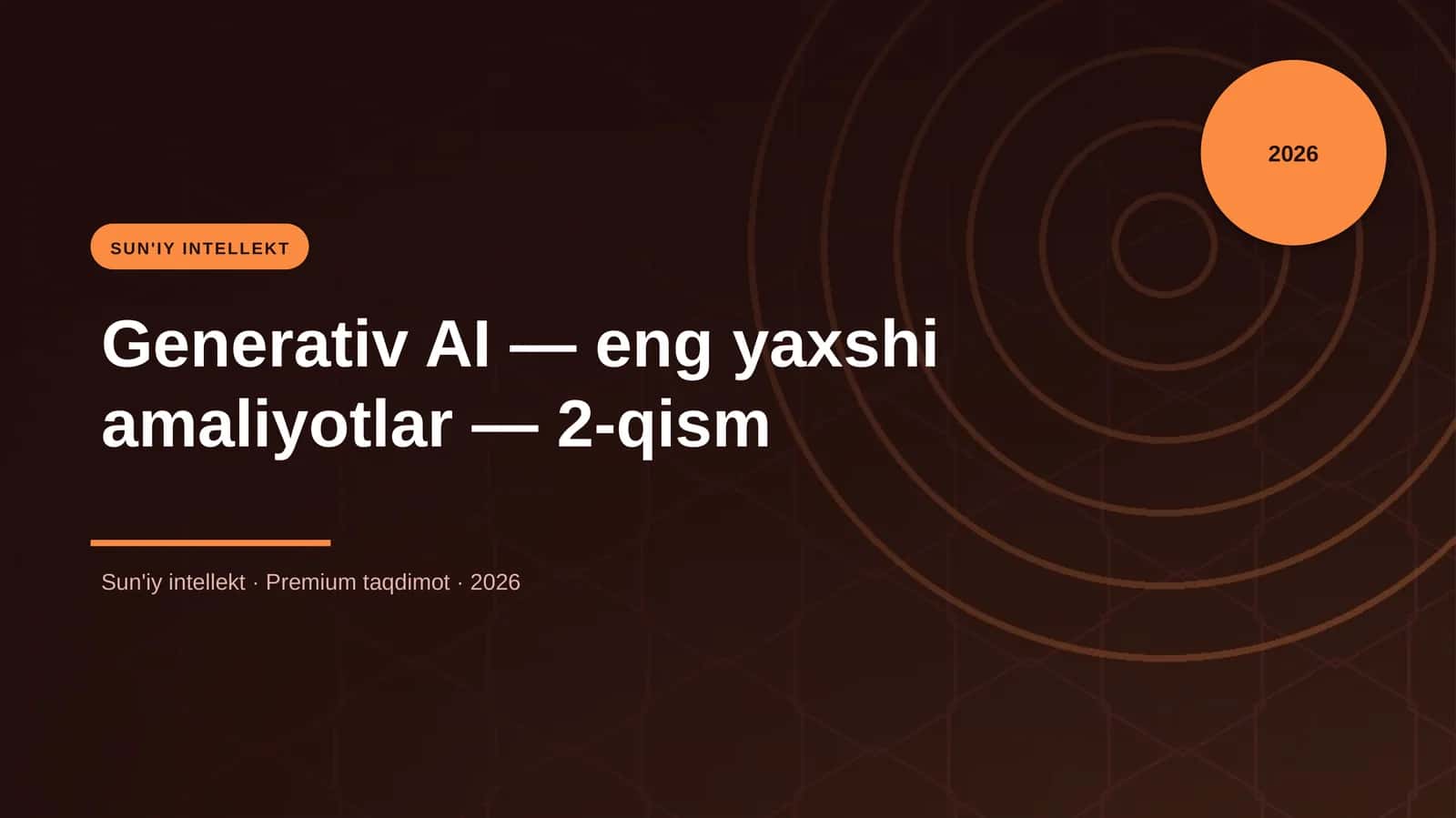 Generativ AI — eng yaxshi amaliyotlar — 2-qism 1