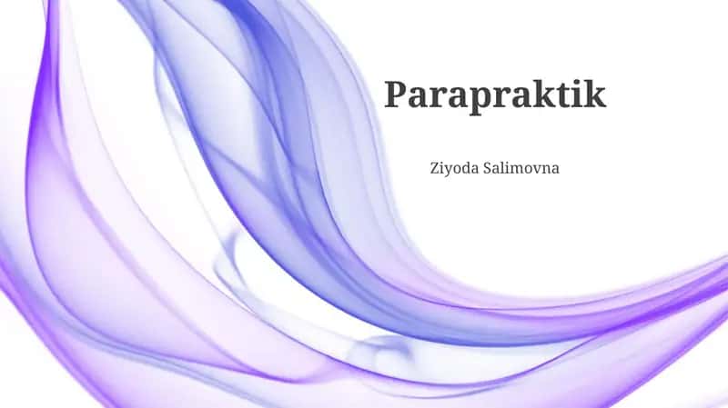 Parapraktik 1