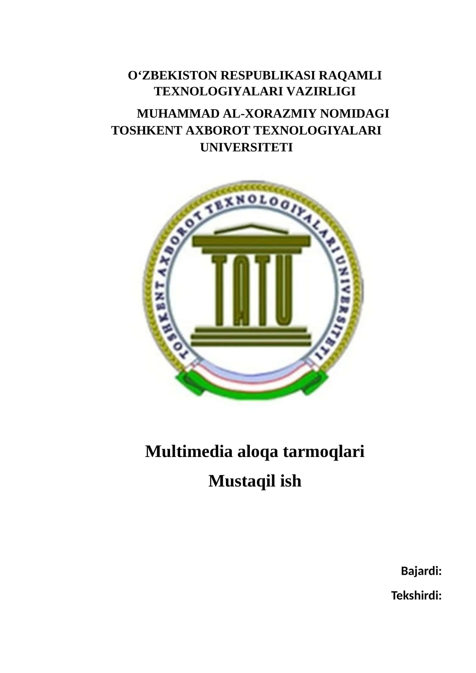 Multimedia aloqa tarmoqlari 1