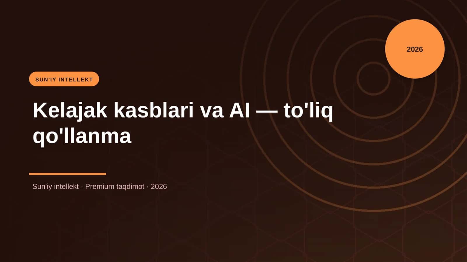 Kelajak kasblari va AI — to'liq qo'llanma 1