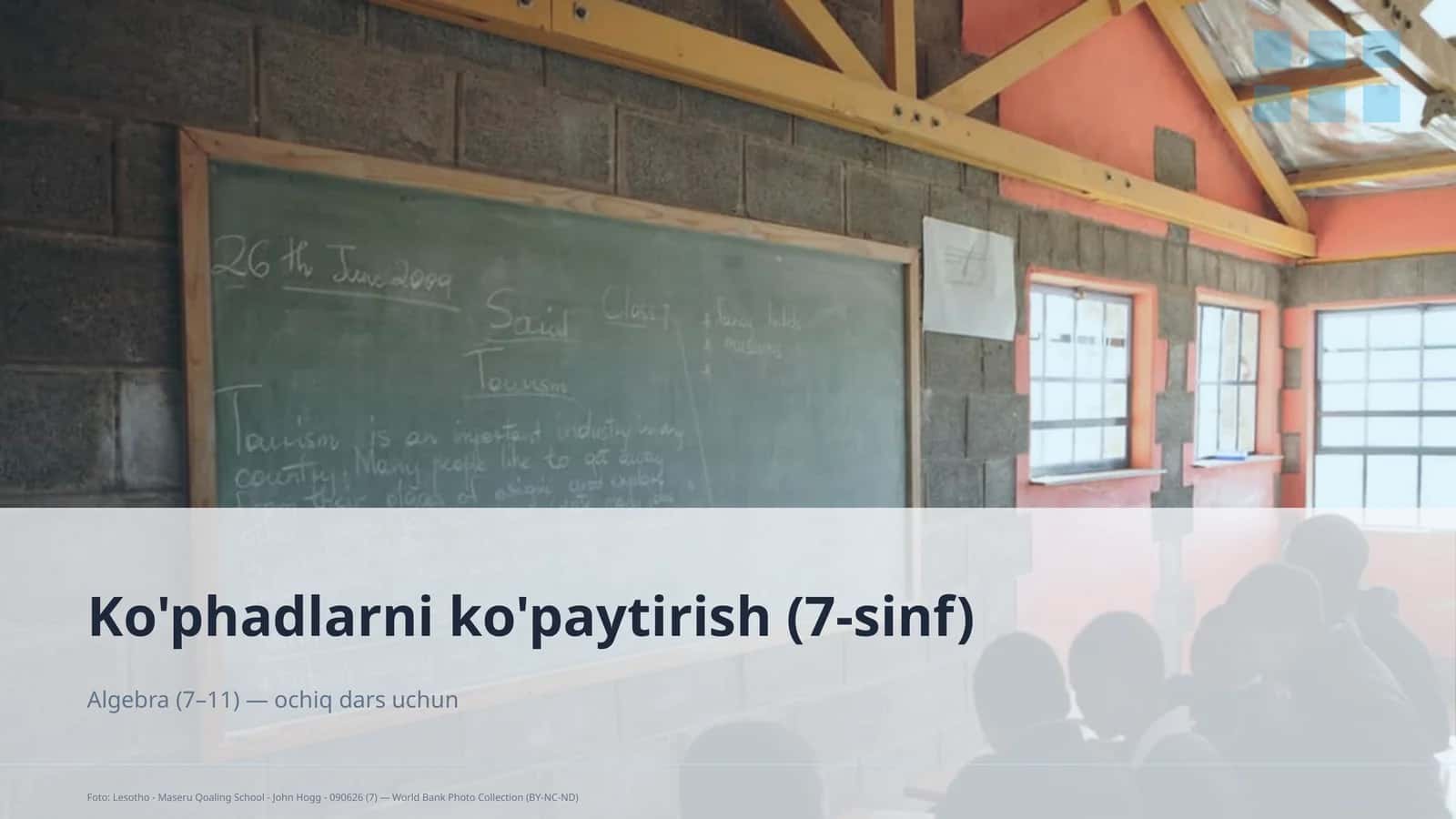 Ko'phadlarni ko'paytirish (7-sinf) 1