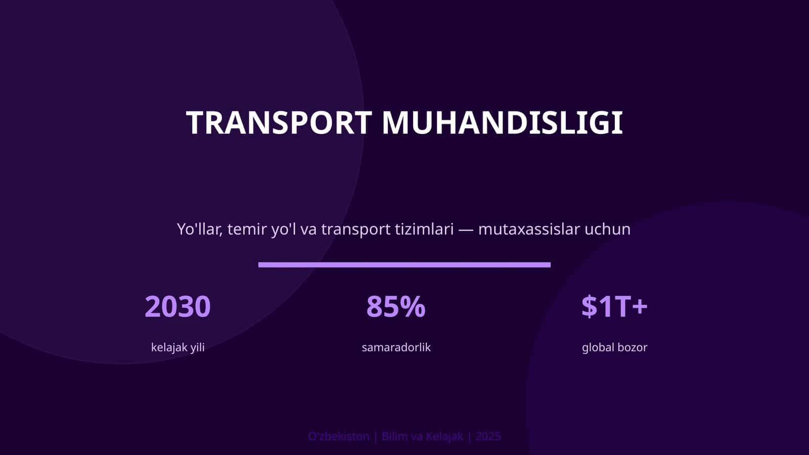 TRANSPORT MUHANDISLIGI 1