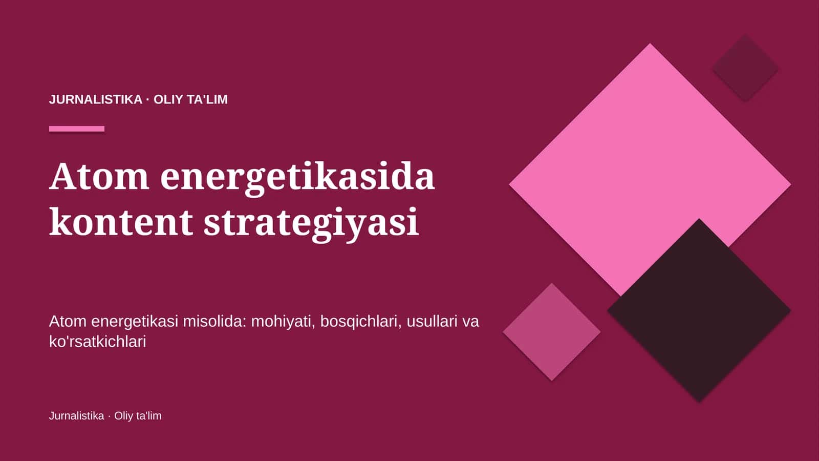 Atom energetikasida kontent strategiyasi 1