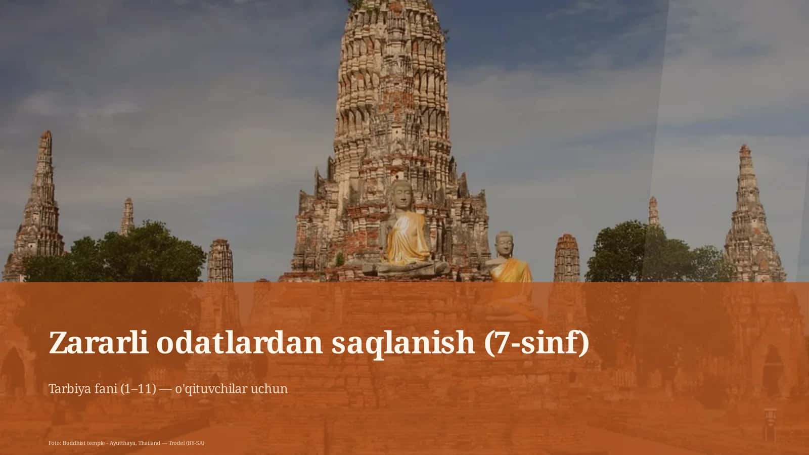 Zararli odatlardan saqlanish (7-sinf) 1