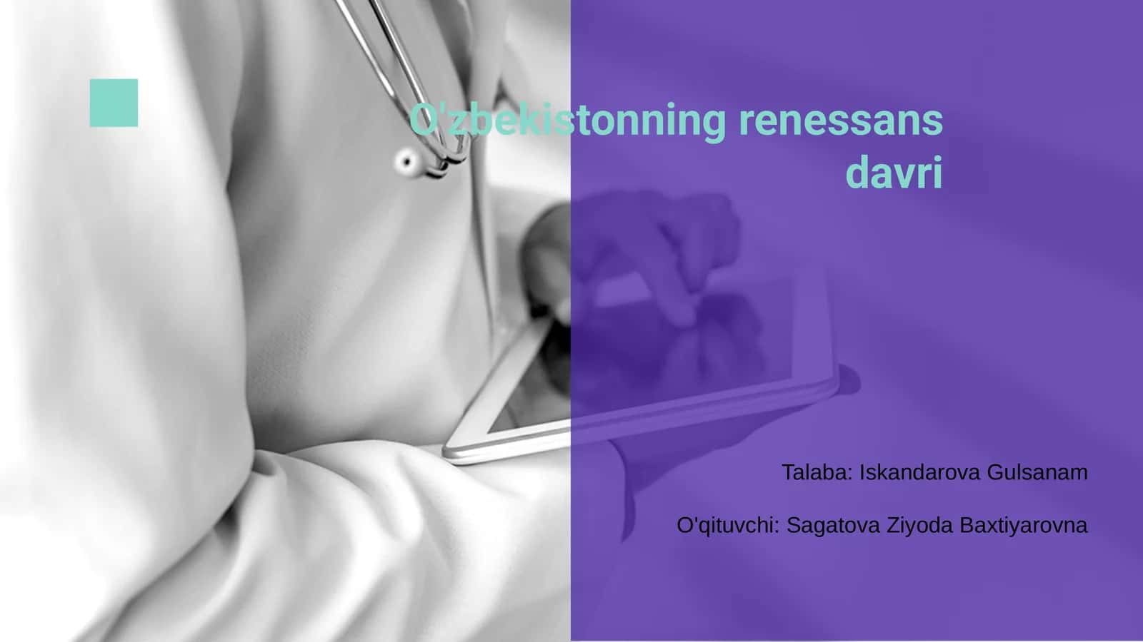 O'zbekistonning renessans davri 1