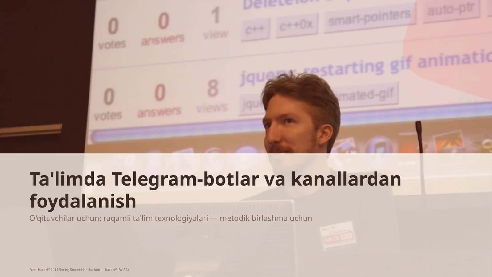 Ta'limda Telegram-botlar va kanallardan foydalanish 1