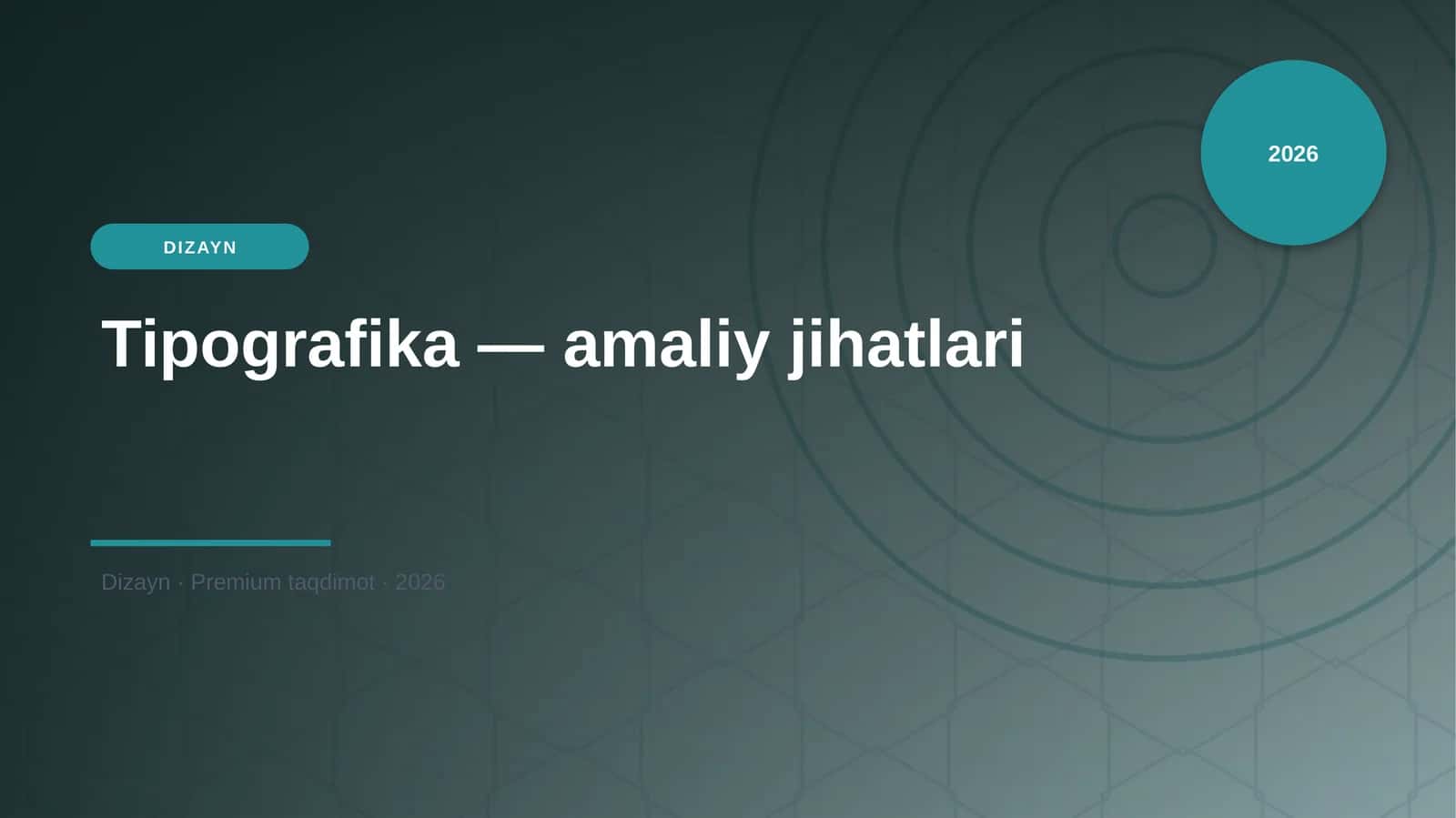 Tipografika — amaliy jihatlari 1