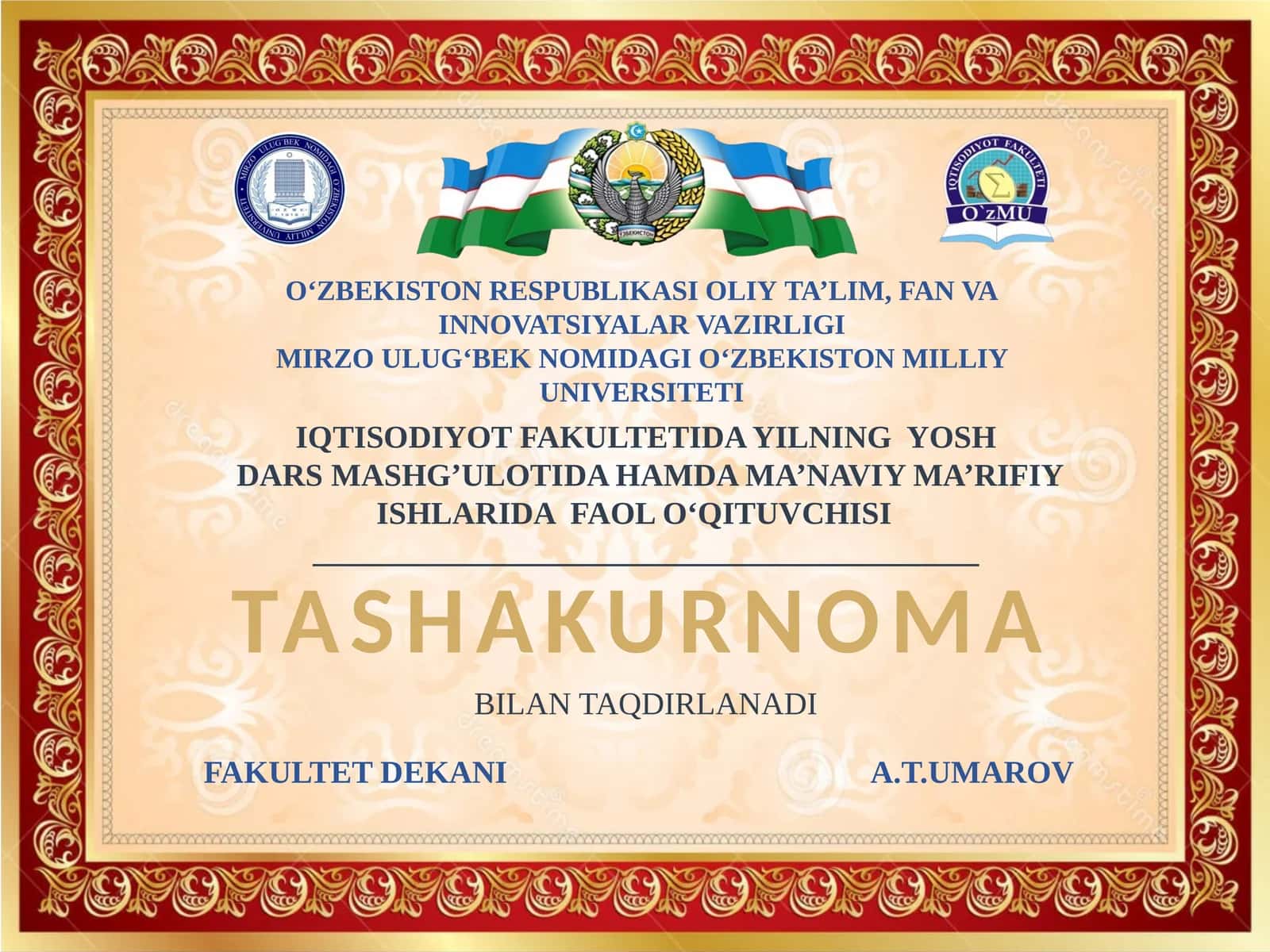 TASHAKURNOMA 1