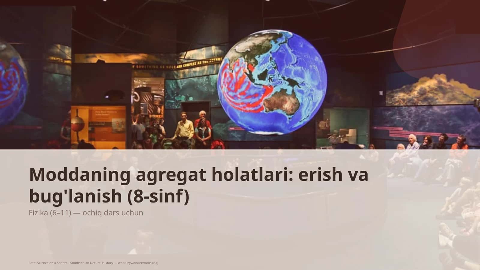 Moddaning agregat holatlari: erish va bug'lanish (8-sinf) 1