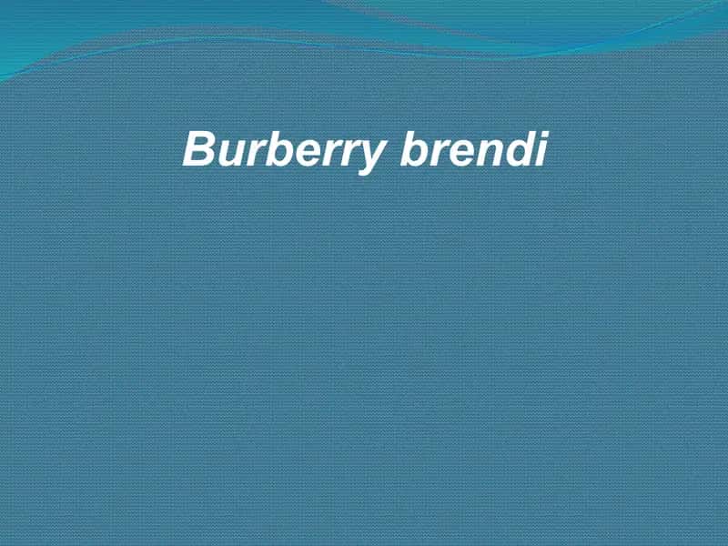 Burberry brendi 1