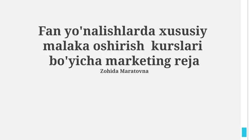 Marketing reja 1