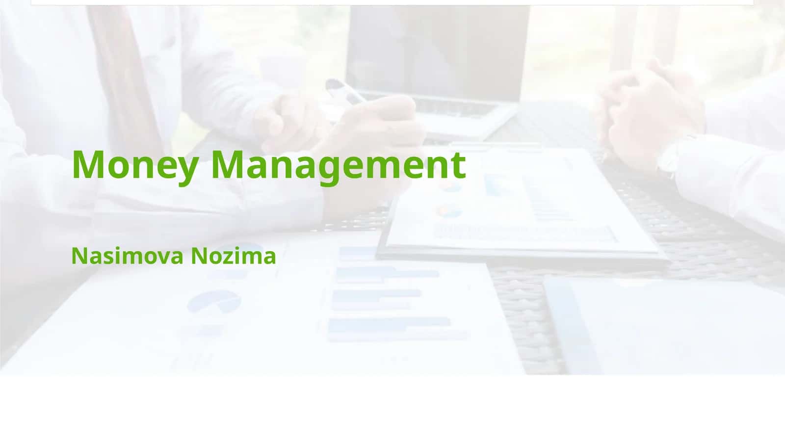 Money Management 1