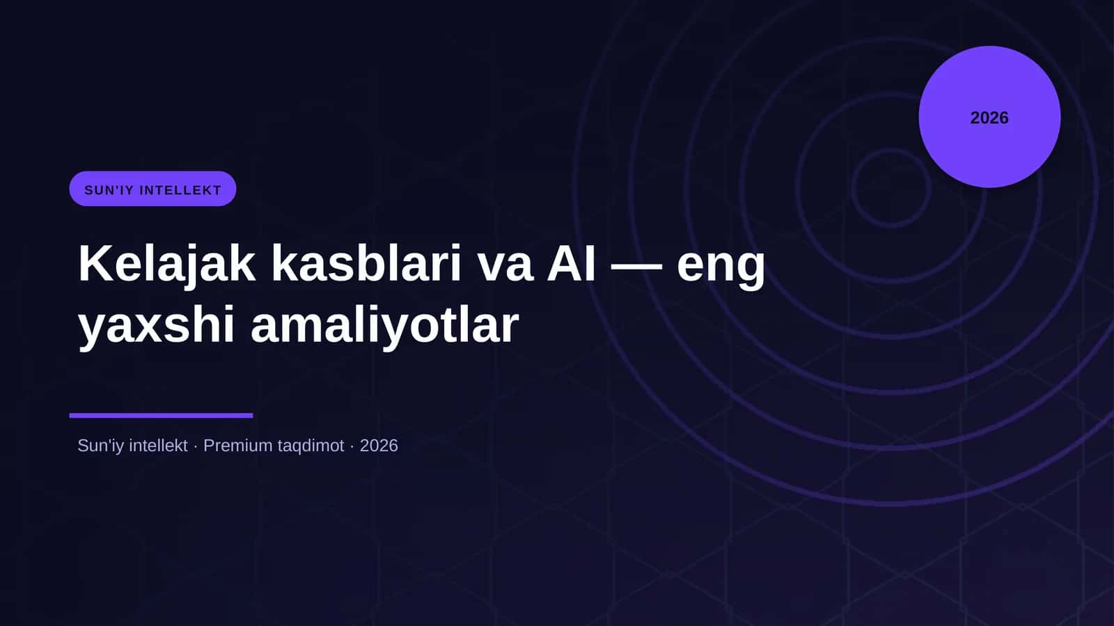 Kelajak kasblari va AI — eng yaxshi amaliyotlar 1