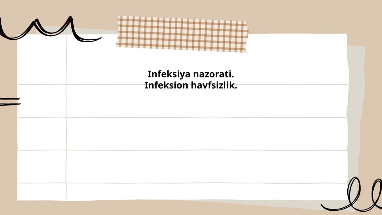 Infeksiya nazorati choralari 1