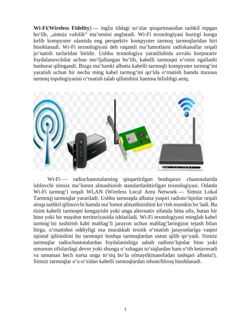 Wi-Fi 1