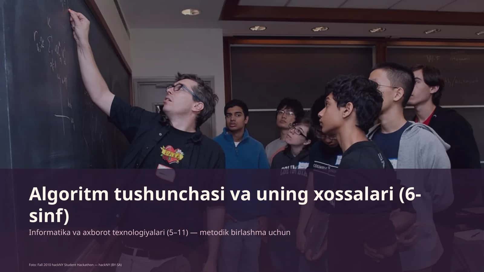 Algoritm tushunchasi va uning xossalari (6-sinf) 1