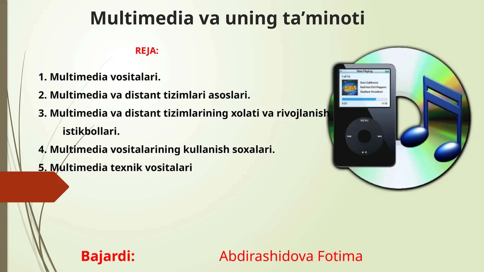 Multimedia va uning taʼminoti 1
