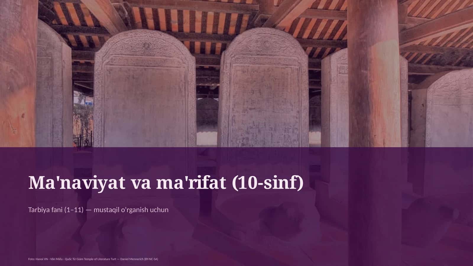 Ma'naviyat va ma'rifat (10-sinf) 1