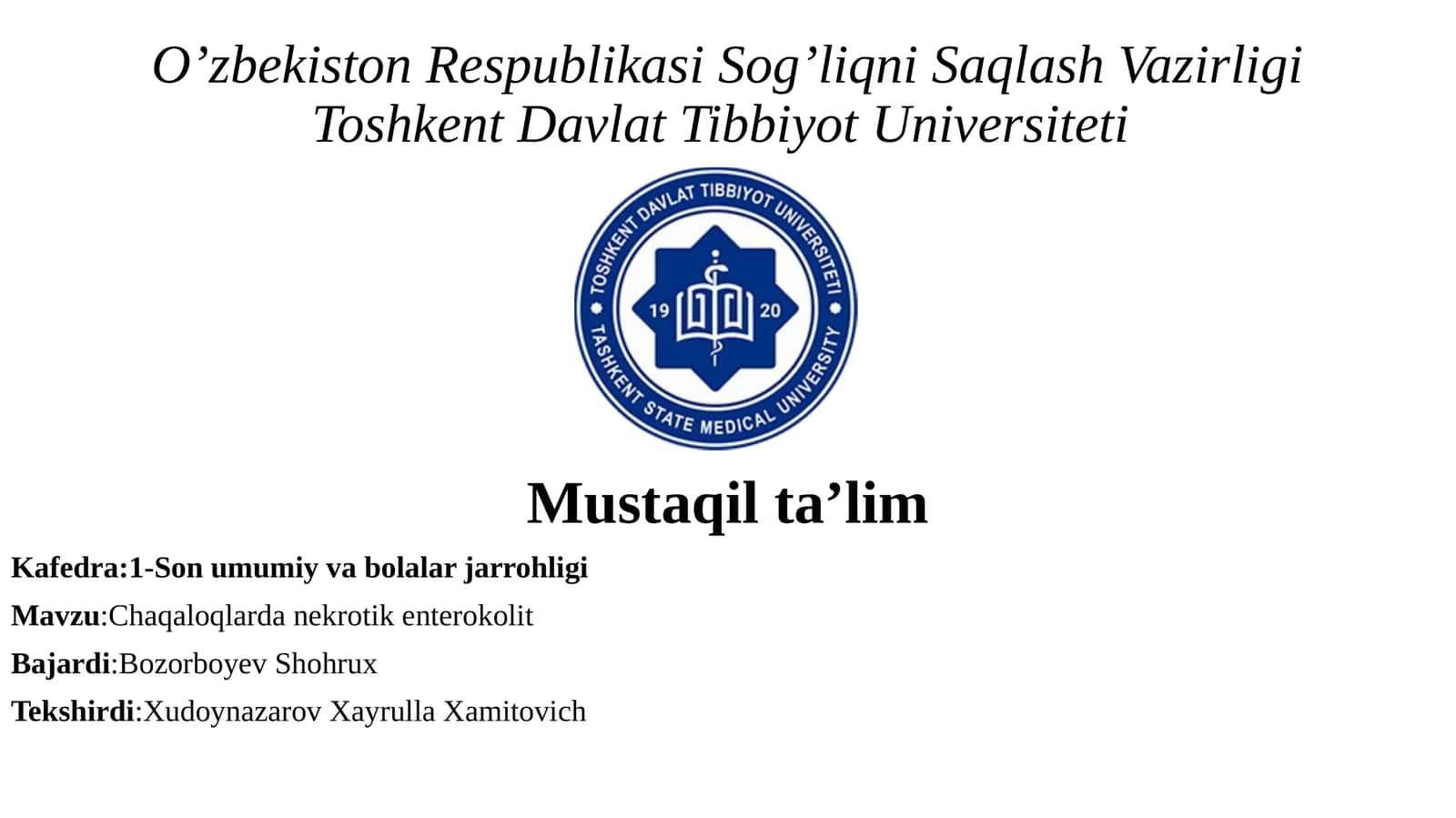 Chaqaloqlardan ekrotik enterokolit 1