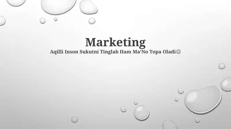Marketing 1