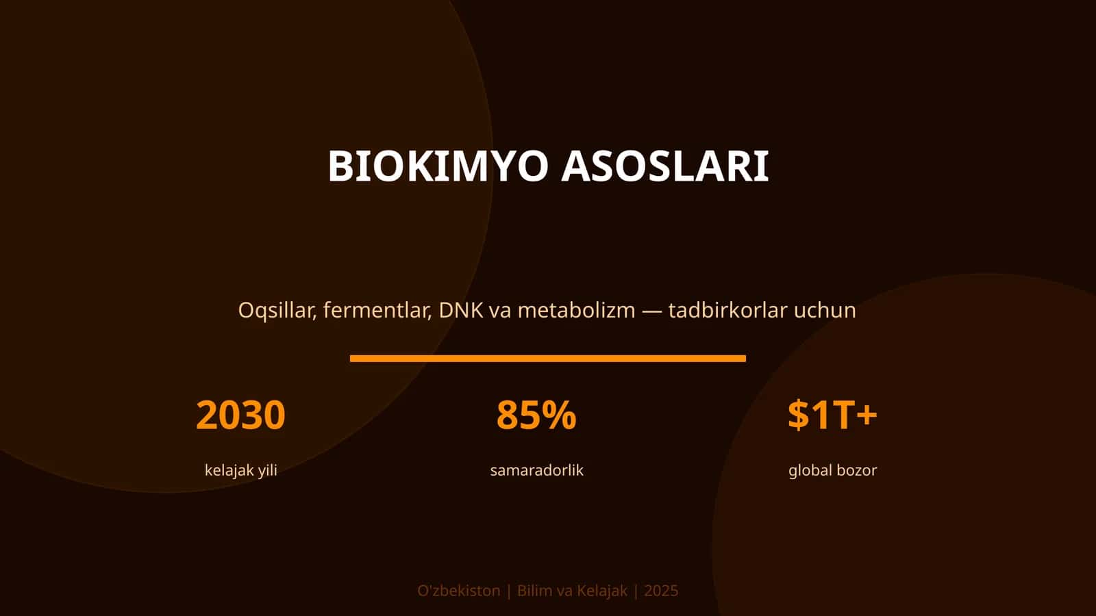 BIOKIMYO ASOSLARI 1