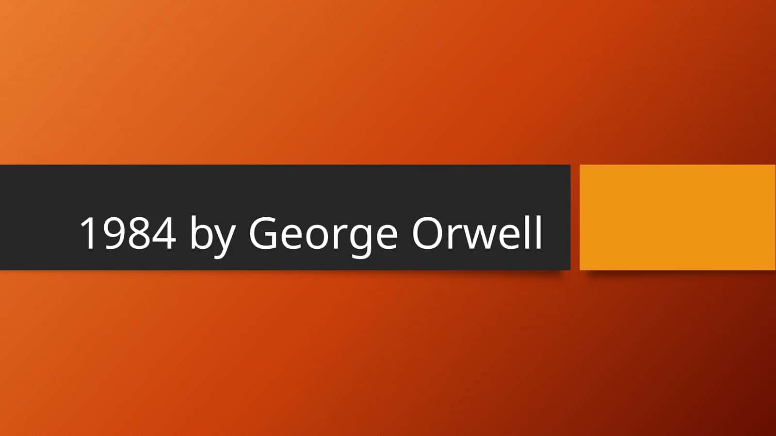 1984 by George Orwell 1