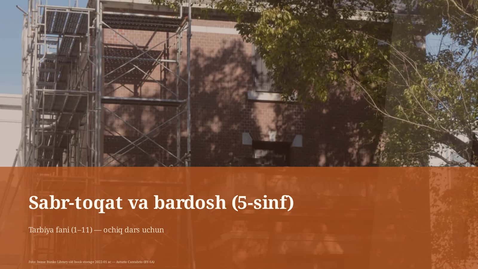 Sabr-toqat va bardosh (5-sinf) 1
