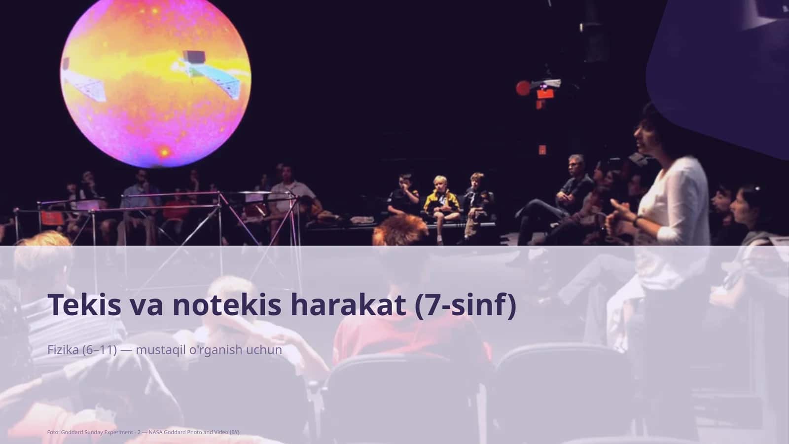 Tekis va notekis harakat (7-sinf) 1