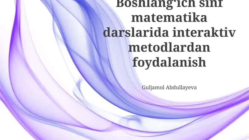 Raqamlar bilan interaktiv hikoya 1