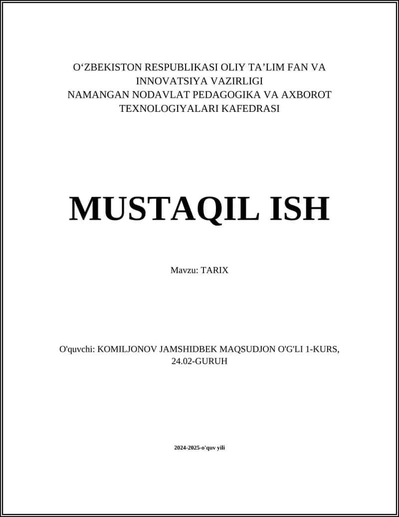 Oʻrta asrlar tarixi 1