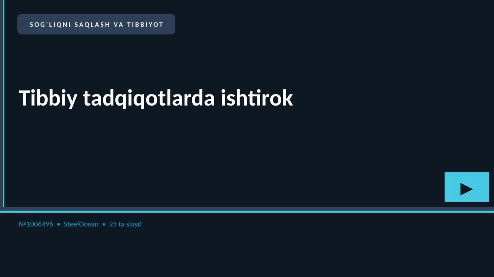 Tibbiy tadqiqotlarda ishtirok 1
