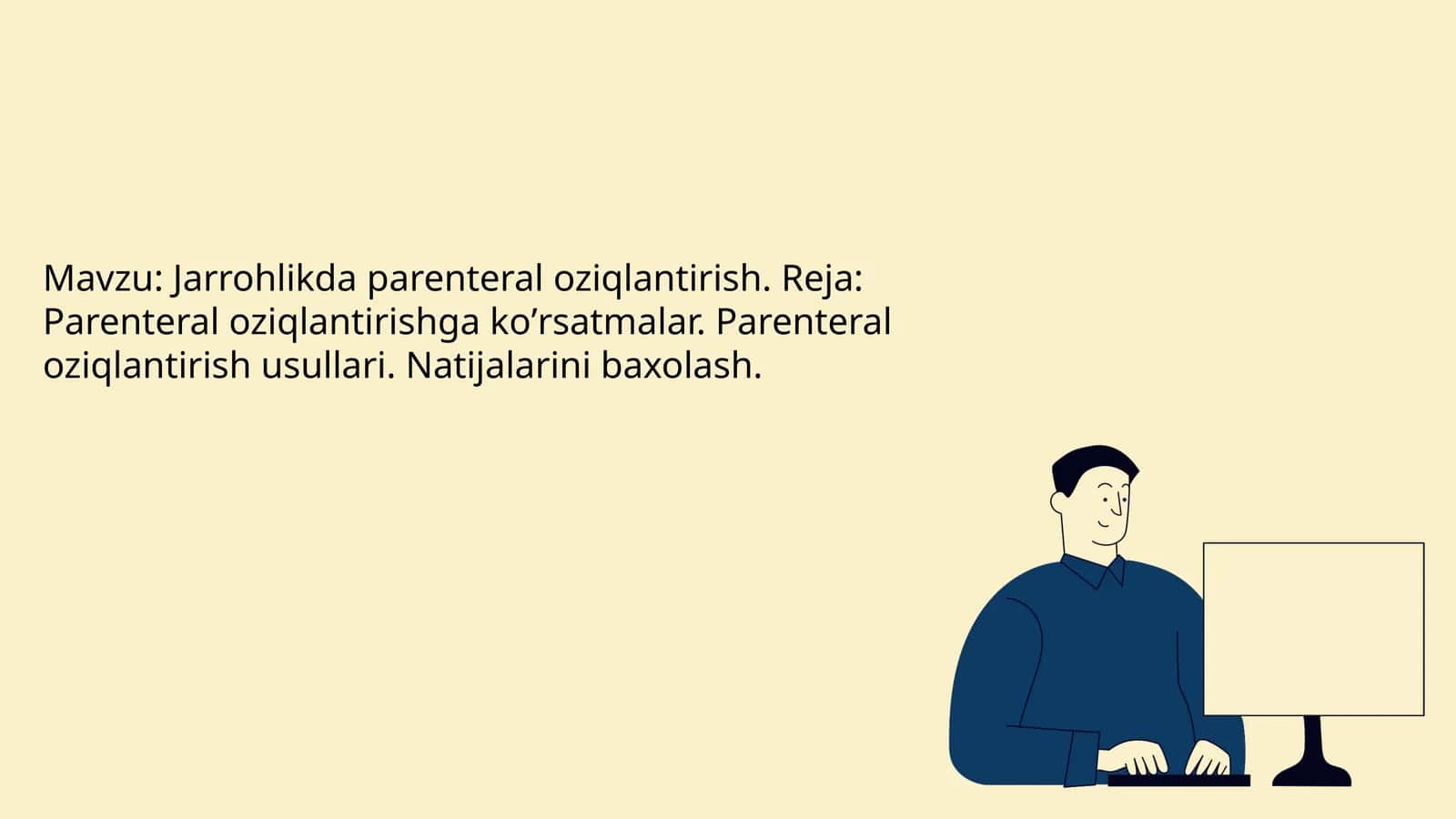 Jarrohlikda parenteral oziqlantirish 1