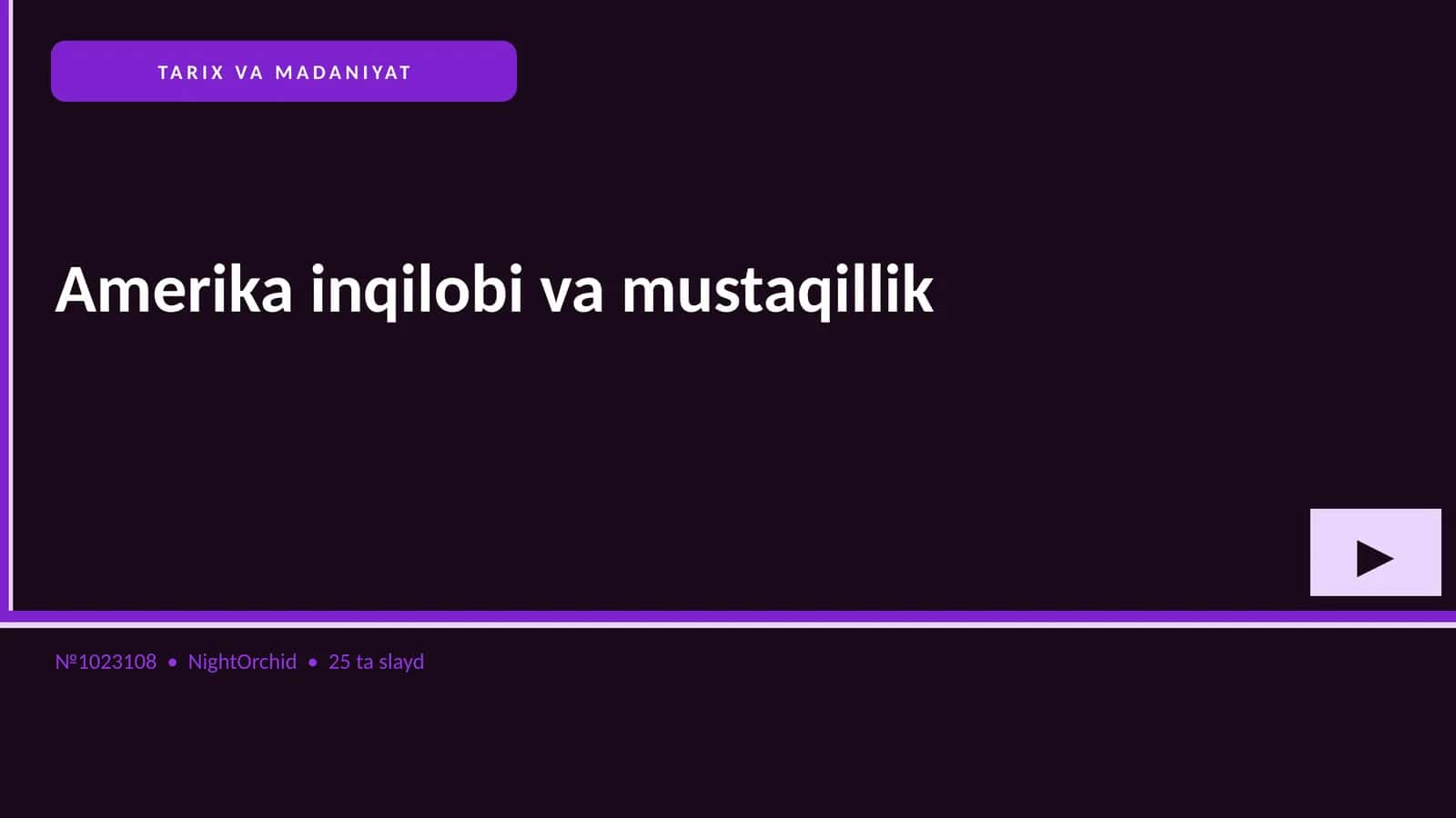 Amerika inqilobi va mustaqillik 1