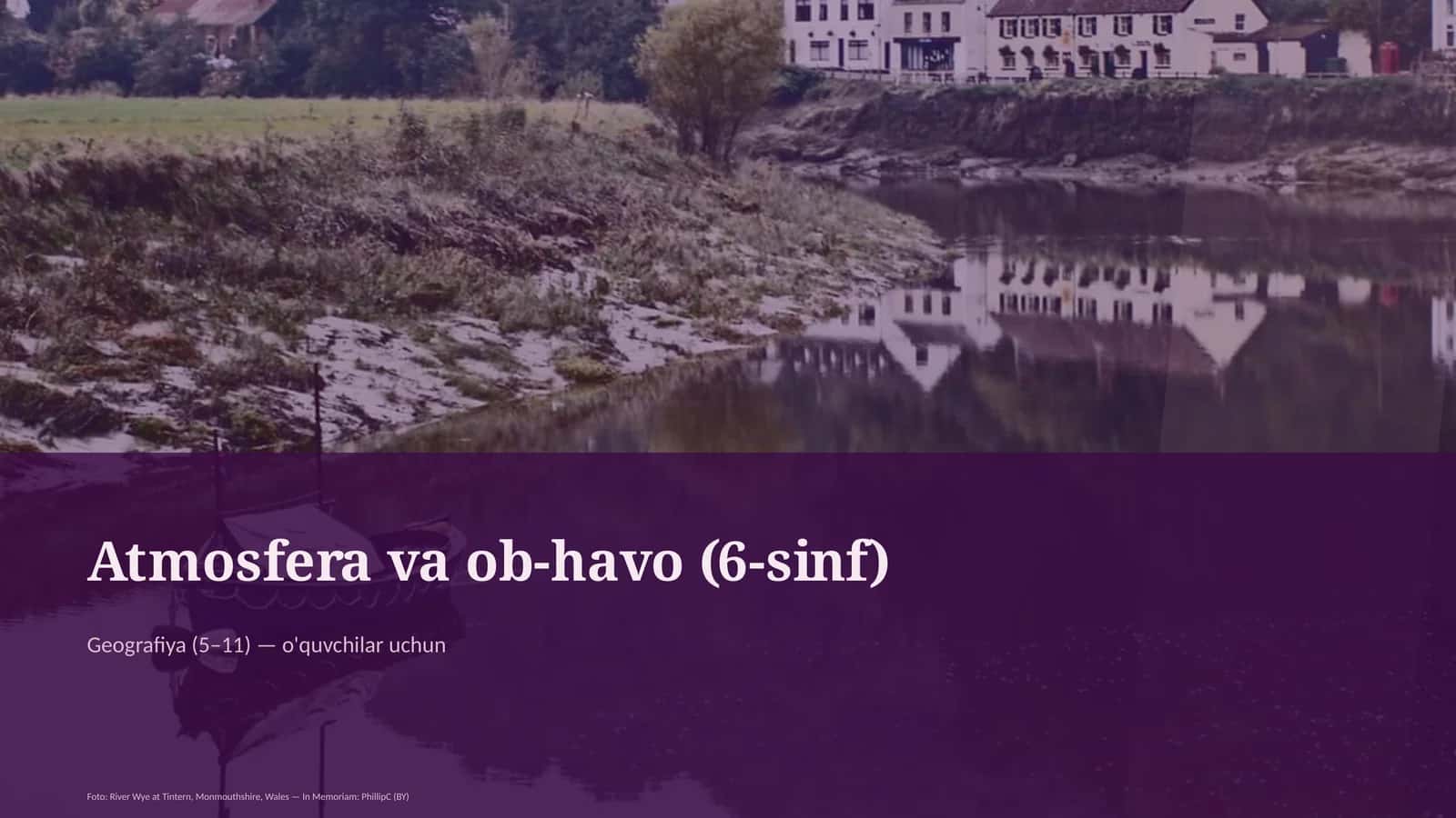 Atmosfera va ob-havo (6-sinf) 1