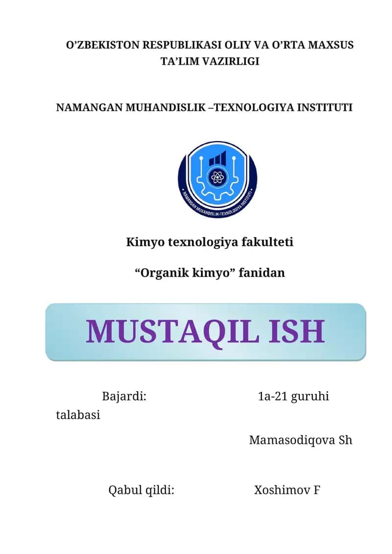SPIRTLARNING ATSETAT SINTEZI 1