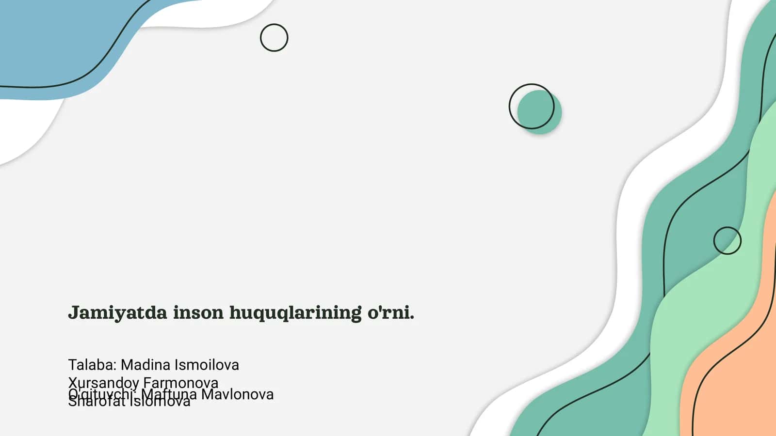 Inson huquqlari 1
