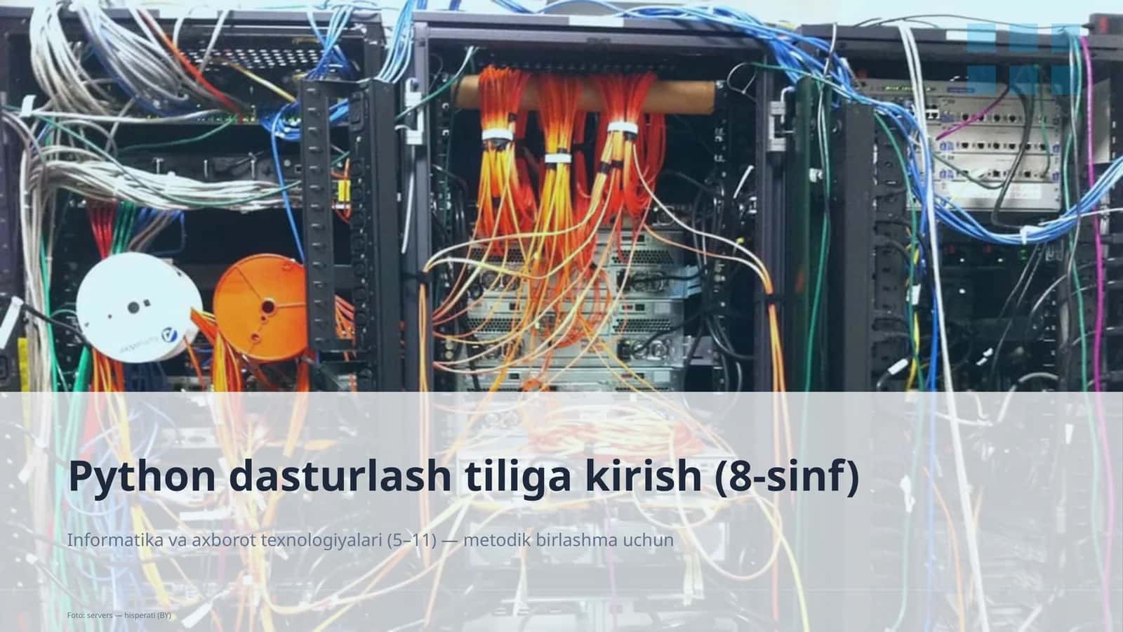 Python dasturlash tiliga kirish (8-sinf) 1