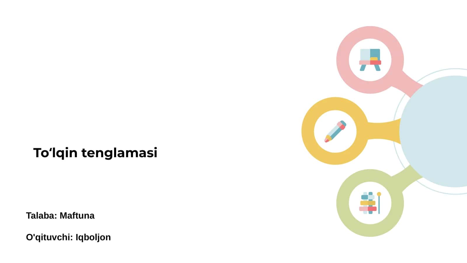 Toʻlqin tenglamasi 1
