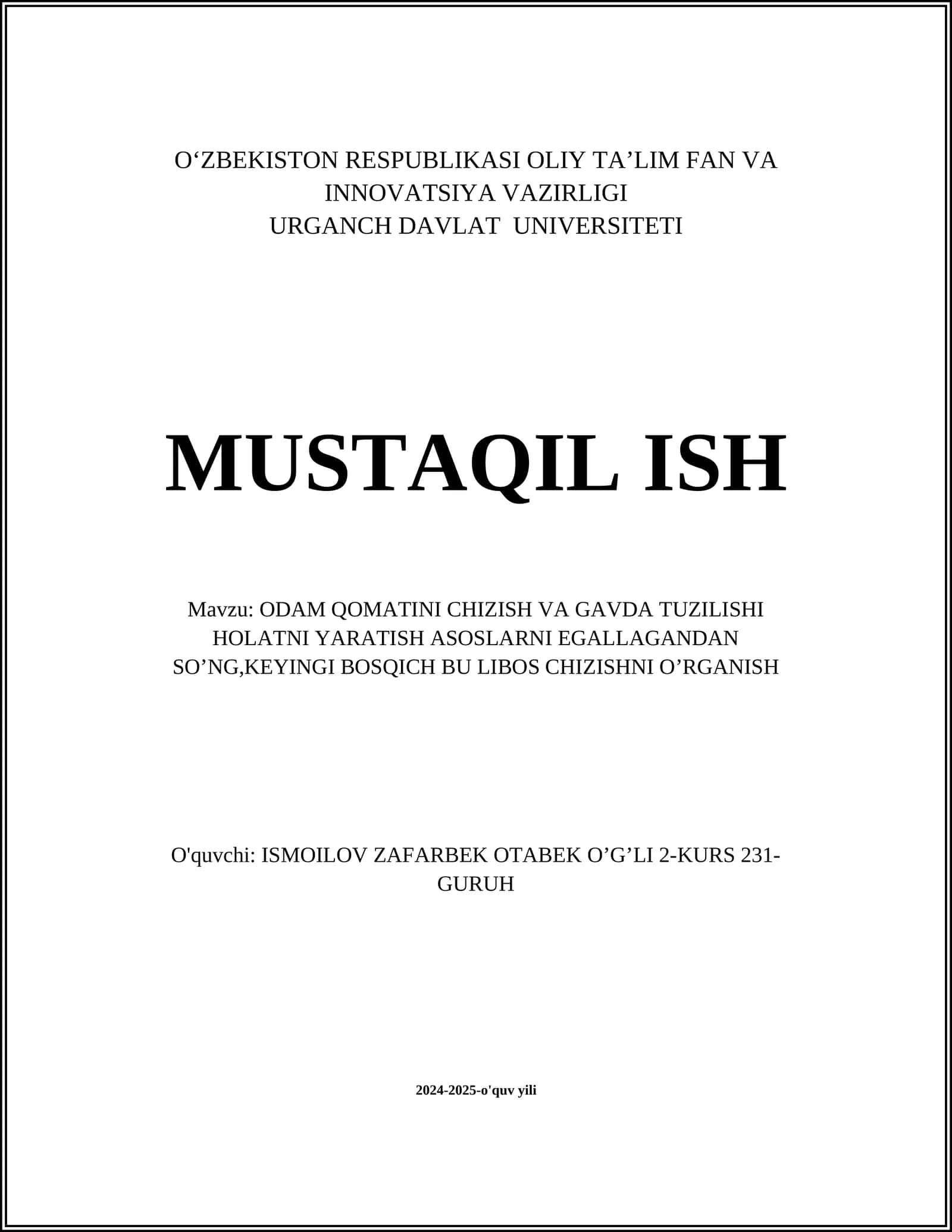 Odam anatomiyasi asoslari 1
