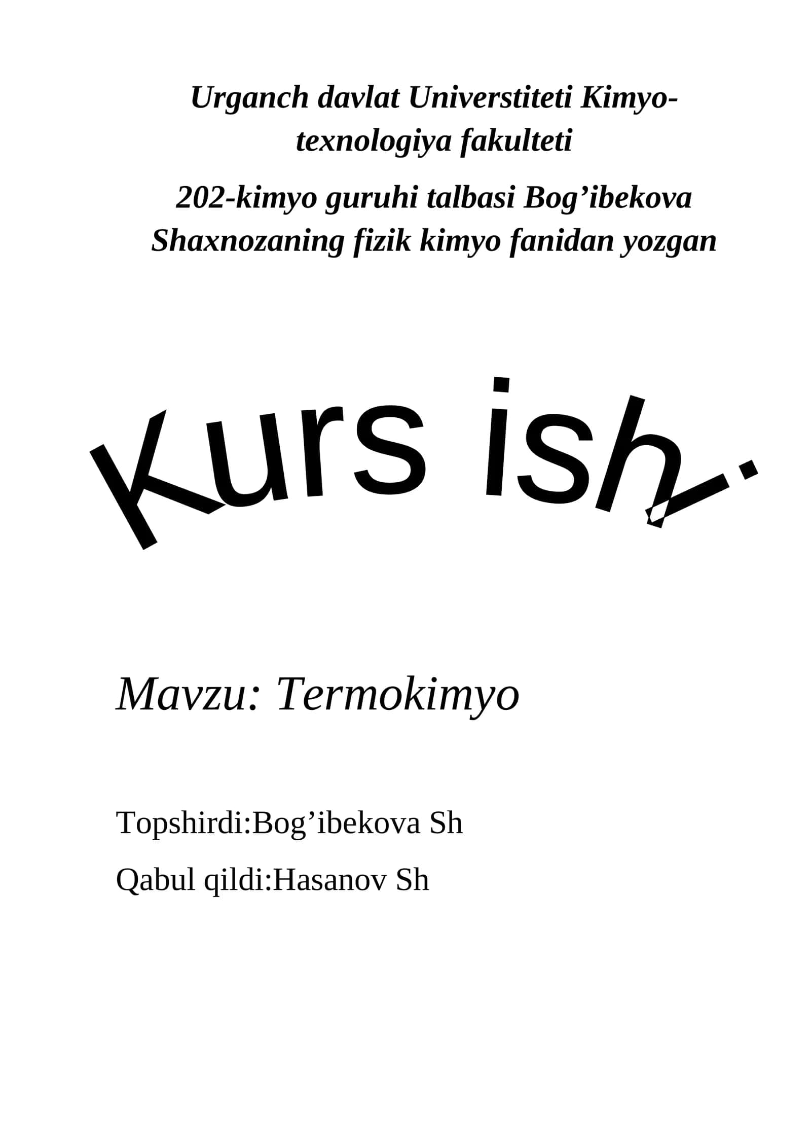 Termokimyo 1